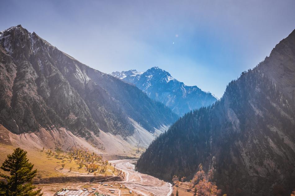 Mountains Autumn Colourful Sky