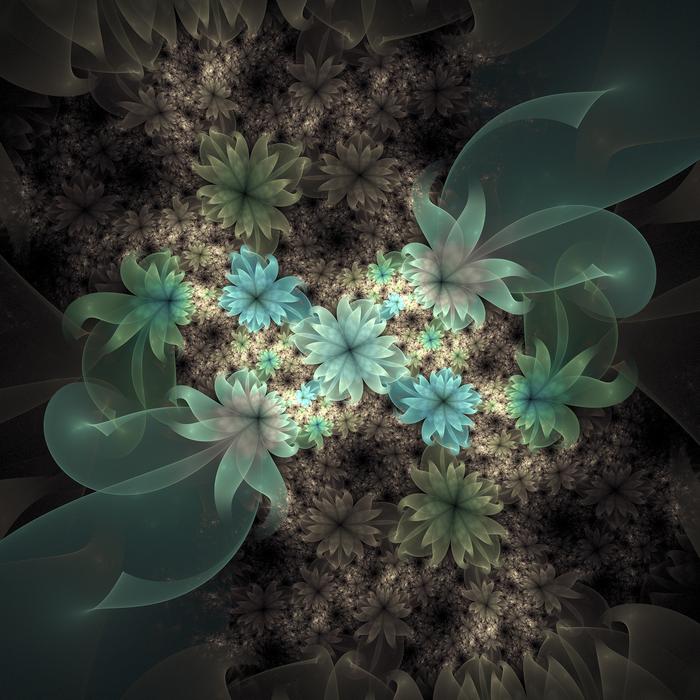 flower decoration floral fractals