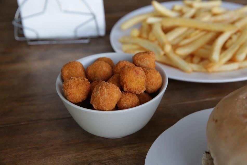 appetizer of fried cheese balls