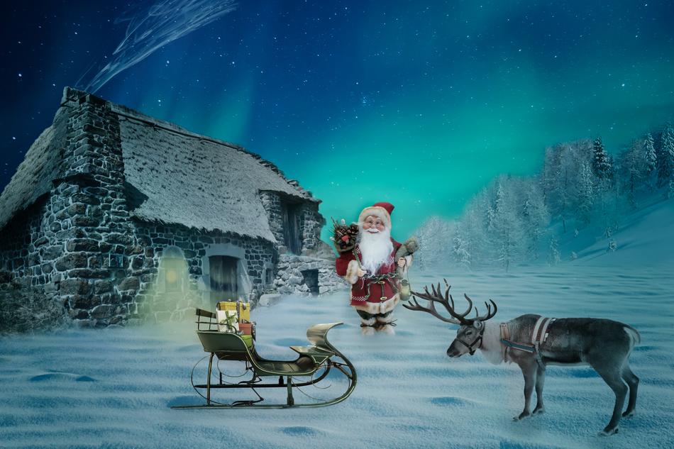 Christmas Motif Santa