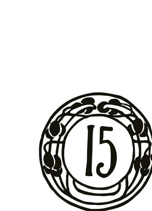 number chapter birthday button