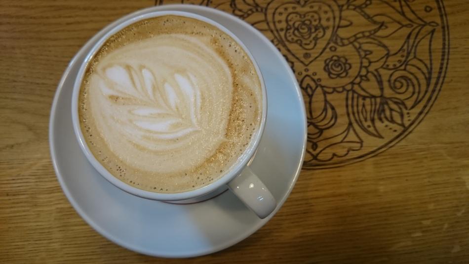 beautiful pattern in a coffee mug