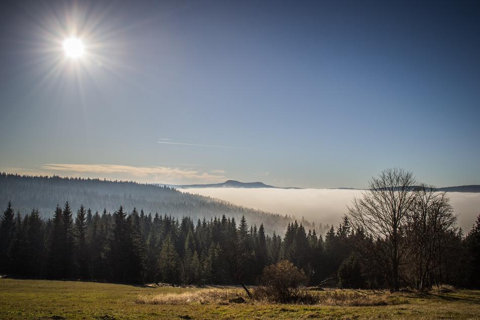 Inversion Šumava Landscape