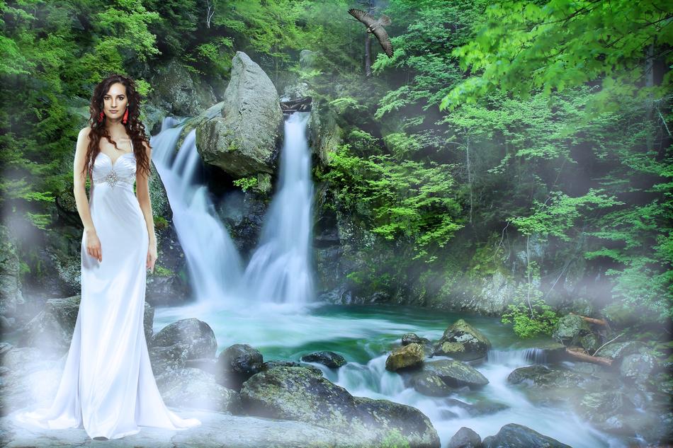 Waterfall Waters Nature
