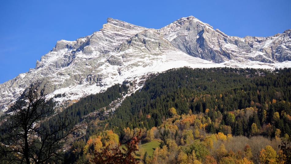 Mountain Snow Autumn