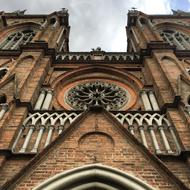 beautiful stone church view