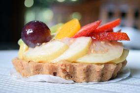 fruit dessert with baking