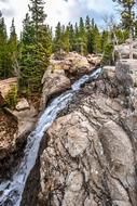 Waterfall Trees Nature