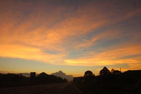 Landscape End Of Afternoon Nature