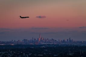 Sky Sunset Airplane