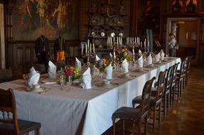beautifully served table
