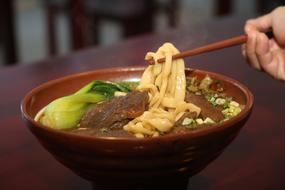 delicious noodle soup