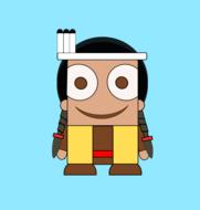 indian cute brown small man