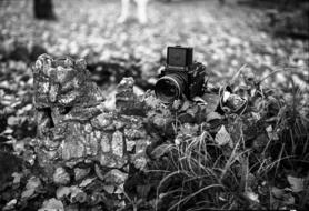 Film Camera Vintage black and white