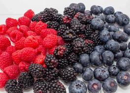 delicious sweet berry on a white background