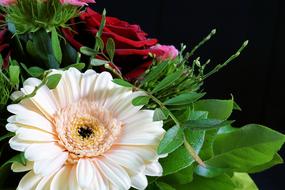 bouquet of artificial flowers
