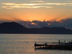 Body Of Water Sunset Dawn