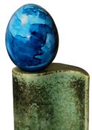blue beautiful egg