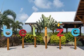Belize Sign Tourism Landmark Palm