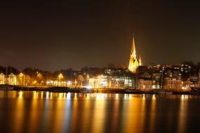 Flensburg Port Night Photograph