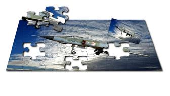 Texture Puzzle Aircraft