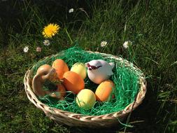 Basket Easter Grass