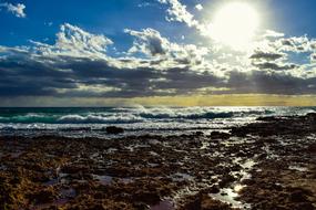 Rocky Coast Sea Waves