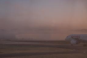 Airport Fog Morgenstimmung Swiss