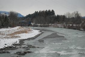 water snow bank