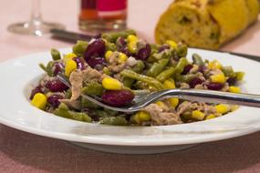 vegetable salad with corn