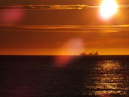Boat Sun Sunset