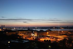 Port at Evening, germany, Kiel