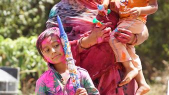 Beautiful Woman and children