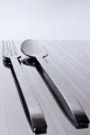 metalware on a white table