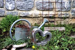 Heart Decoration Garden Watering can