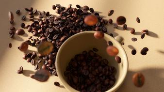 roasted grains in a mug