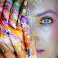 girl background beautiful eye