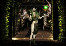 The druid species is a beautiful green