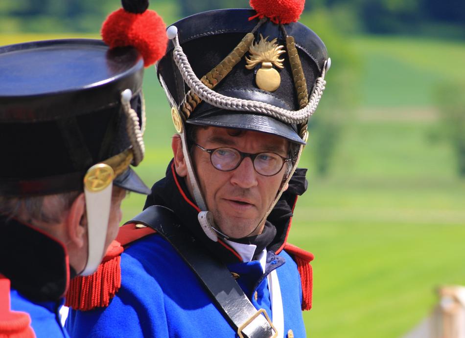 Man in Uniform Helm Of Battle