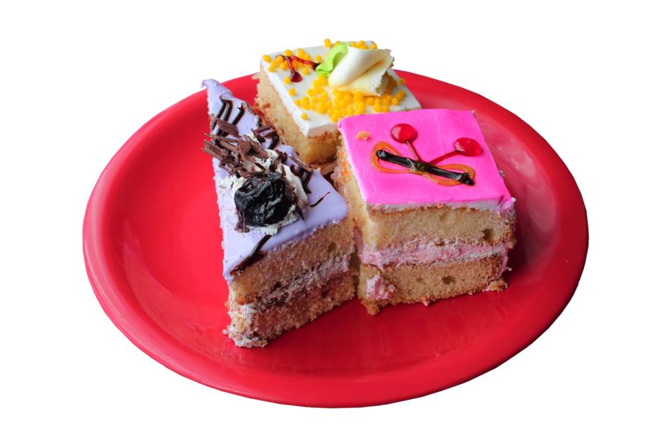 sweet slices of cake