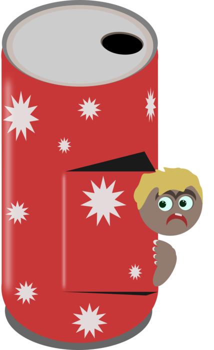 red funny can