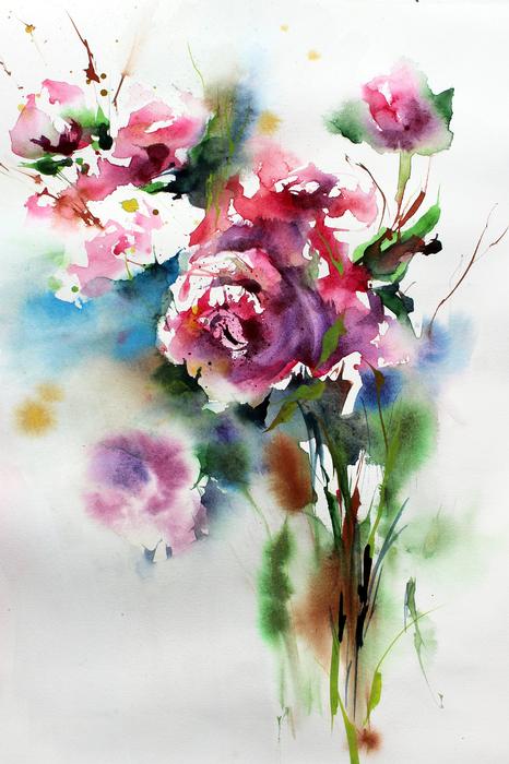 art painting watercolour slightly