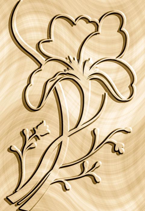 blooming wall pattern