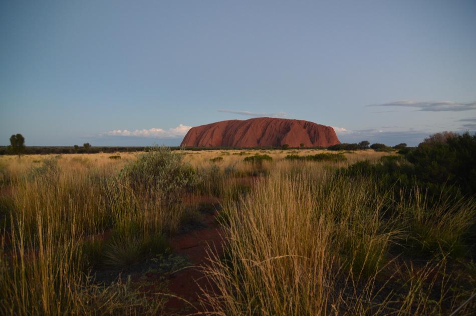high rock in the distance
