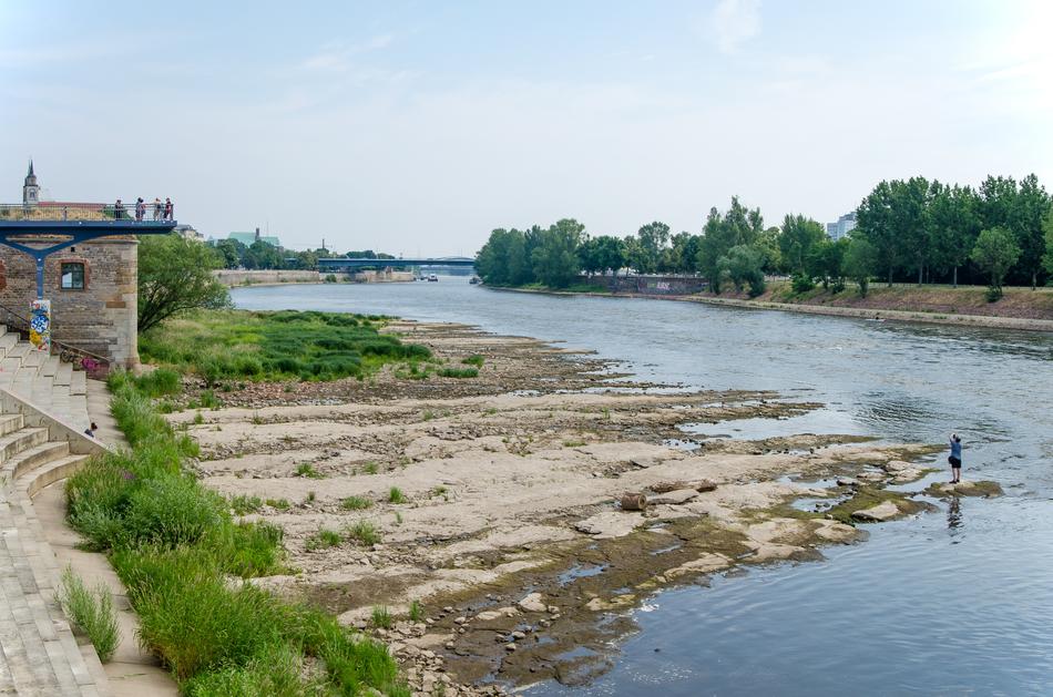 Elbe Domfelsen Magdeburg Low