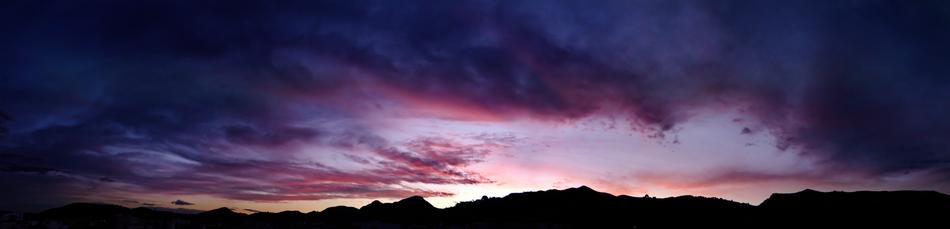 Panoramic Nature Sunset