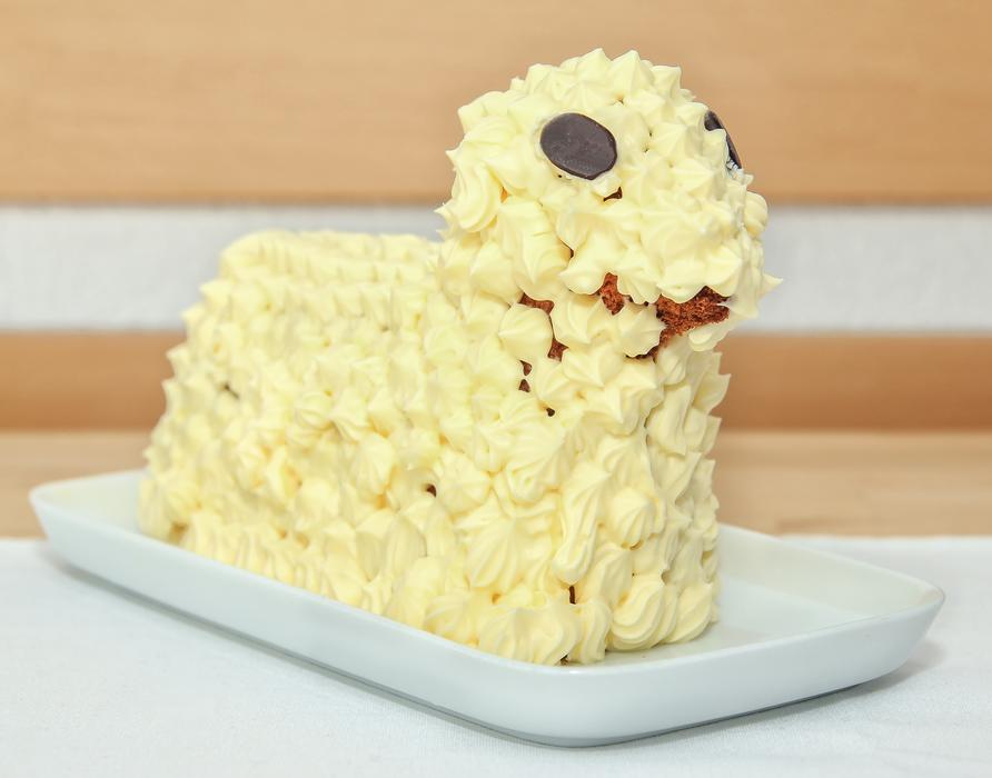 Cute animal-shaped dessert