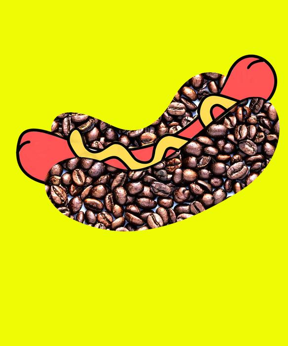 hotdog coffee food nutrition