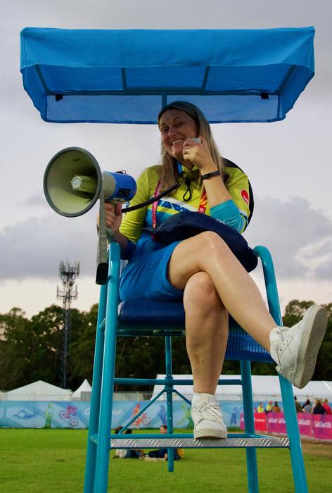 Announcer Loudspeaker Young