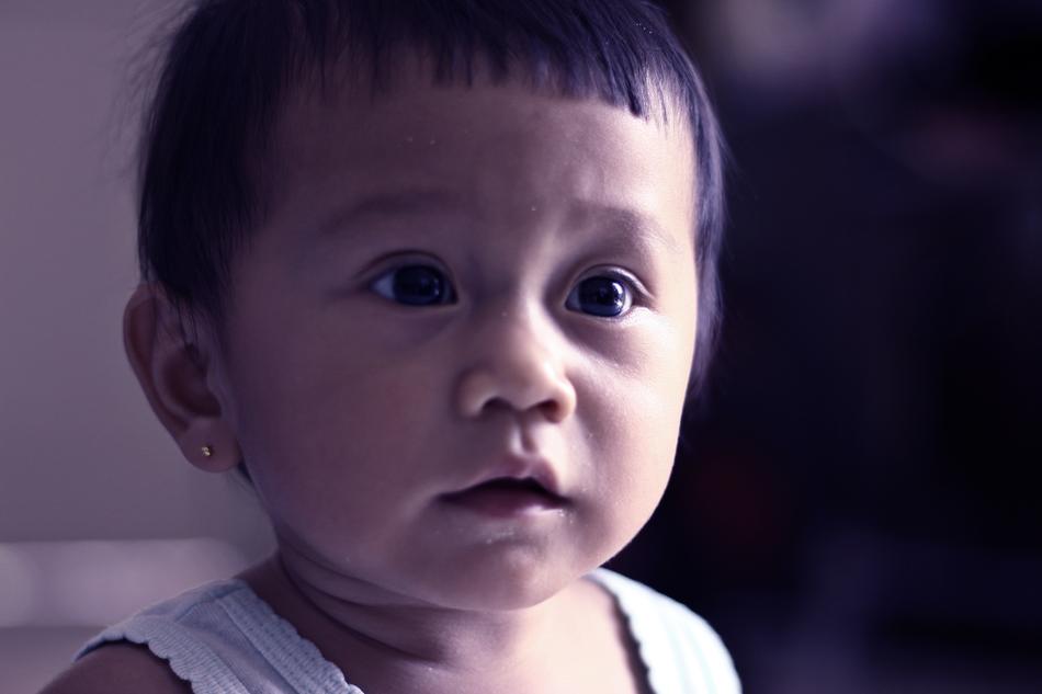Portrait of Child suprised face